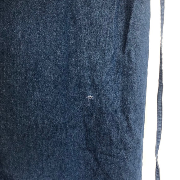 Denim Maxi Dress with Floral Embroidery - Picture 6 of 7